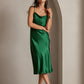 SERAPHINA - Long silk dress with adjustable straps for women