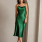 SERAPHINA - Long silk dress with adjustable straps for women