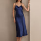 SERAPHINA - Long silk dress with adjustable straps for women