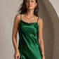 SERAPHINA - Long silk dress with adjustable straps for women