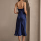 SERAPHINA - Long silk dress with adjustable straps for women