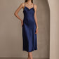 SERAPHINA - Long silk dress with adjustable straps for women