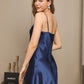 LUNA - Elegant silk nightgown for women with adjustable straps