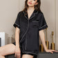 LUXANA - Silk pajama set for women, short sleeves & shorts