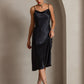 SERAPHINA - Long silk dress with adjustable straps for women