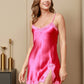 LUNA - Elegant silk nightgown for women with adjustable straps