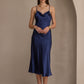 SERAPHINA - Long silk dress with adjustable straps for women