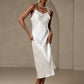 SERAPHINA - Long silk dress with adjustable straps for women