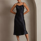 SERAPHINA - Long silk dress with adjustable straps for women