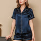 LUXANA - Silk pajama set for women, short sleeves & shorts