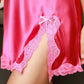 LUNA - Elegant silk nightgown for women with adjustable straps