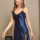 LUNA - Elegant silk nightgown for women with adjustable straps