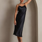 SERAPHINA - Long silk dress with adjustable straps for women