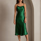 SERAPHINA - Long silk dress with adjustable straps for women