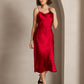 SERAPHINA - Long silk dress with adjustable straps for women