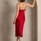 SERAPHINA - Long silk dress with adjustable straps for women